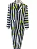 Fantasia de Halloween do Arcanjo Fantasia COS Cosplay do Filme Beetlejuice Terno Listrado