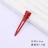 Pinza de Pelo Grande Roja Tipo Pato para Peinar y Sujetar Flequillos Laterales
