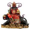 Estatua de Buda Wu, dios de la riqueza, de cobre, de latón, Zhao Gongming, estatua de montar a caballo de tigre puro, decoración para el hogar, inauguración de la casa, regalo de apertura