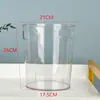 Cubo Refrescador de Flores de Agua Profunda Tamaño Grande Engrosado Floristería Francesa Flores Frescas Altura 50cm Estilo Coreano Cubo Refrescador de Flores Extra Grande