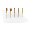 Set de 6 piezas de limas rotatorias pequeñas de acero de alta velocidad para carpintería, cabezales de lijado, herramientas eléctricas para pulir y recortar para carpintería DIY