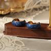 Pendientes Vintage Estilo Francés en Azul Klein, Diseño de Nicho con un Toque de Lujo, Estilo Minimalista Fresco, Pendientes con Aguja de Plata 925