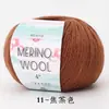 Hilo de Lana Merino Peinada al por Mayor Transfronterizo 50g para Tejer a Mano, Crochet, Suéter, Gorro, Bufanda, Hilo Completo