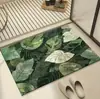 Alfombrilla de Piso de Barro de Diatomeas de Planta Verde Tridimensional Visual Alfombrilla de Piso de Baño Alfombrilla Absorbente para Pies de Baño Felpudo de Entrada Venta al por Mayor