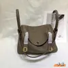 Mini Bolso Lindy de Piel de Vaca de Primera Capa, Bolso de Mano Genuino para Mujer, Bolso tipo 'Pillow Doctor', Bolso de Hombro Cruzado de Moda para el Trabajo