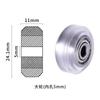 Accesorios para impresora 3D máquina de escritura bloque corona POM con rodamiento tensor pasivo en V rueda grande máquina de grabado Peilin