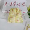 Bolsa de tela floral fresca y sencilla, bolsa organizadora portátil para artículos varios, bolsa de tela de gran capacidad para almacenamiento de cuidado de la piel y artículos de tocador