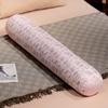Almohada Larga de Frijol de Hielo Removible y Lavable Estilo Ins para Cama, Almohada para Dormir para Niña con Almohada para Piernas, Almohada Cilíndrica de Cintura para Cabecera de Cama