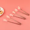 Pinza de Silicona para Alimentos de Fábrica Spot Snack de Oficina Postre Snack Pastel Sin Manos Sucias Pinza para Alimentos Pinza para Hielo