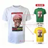 Camiseta Publicitaria de Cuello Redondo al por Mayor Personalizada Elecciones Presidenciales de Guinea Estampado Completo Retratos de Personajes Camiseta de Votación