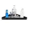 Punch-free Black Space Alumínio Banheiro Rack de armazenamento Banheiro montado na parede Triângulo Cesta Mesa de armazenamento Rack cosmético