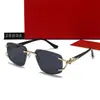 Gafas de Sol Estilo Nuevo Cabeza de Zorro, Gafas de Sol de Moda para Mujer, Gafas Sin Montura, Tarjeta de Gafas Transfronteriza 26004