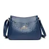 Nova Bolsa de Ombro Elegante Feminina 2025, Bolsa de Mão da Moda com Relevo para Mulheres de Meia-Idade, Bolsa Transversal Simples e Versátil, Tendência