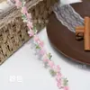 Fábrica de Origen Estilo Étnico Degradado Multicolor Teñido Bordado Encaje Soluble en Agua Bordado Hueco Disponible para Venta al por Mayor de Comercio Exterior
