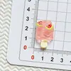 Acessórios de Resina para Picolé de Frutas Simuladas DIY Cola Creme Capa de Celular Pingente de Chaveiro Presilha de Cabelo Patches para Crocs