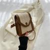 Bolso de Mujer Estilo Coreano 2022 Otoño e Invierno Bolso de Mujer Bolso Cuadrado Pequeño para Niña Bolso de Hombro de Color Contrastante Bolso Cruzado para Mujer Bolsos Suaves