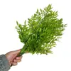 Rama Artificial Única y Multirrama de Nandina, Planta Verde Falsa para Decoración de Sala de Estar y Centro Comercial, Paisajismo, Adorno de Pie y Accesorio para Fotografía