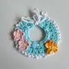 Collares Tejidos de Hilo de Mascota de Colores, Baberos para Gato, Bufandas para Cuello de Abeja, Baberos para Perro, Accesorios Lindos