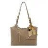 2026 Nova Moda Estilo Coreano Bolsa de Mão Casual de Grande Capacidade Bolsa Tote de Ombro Simples Retrô para Trabalho/Dia a Dia para Mulheres Atacado