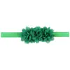 Nueva diadema para bebé europea y americana flor de gasa accesorios para el cabello de bebé al por mayor tres pequeñas de gasa 16 colores opcionales