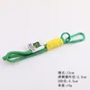 Estilo Ins Llavero Trenzado de Nylon con Forma de D Muñeca Hecha a Mano DIY Lanyard para Teléfono Accesorios Pequeños Accesorios
