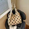 Bolsa Tote para Viajes Diarios para Mujer 2026 Nuevo Verano Casual Lunares Gran Capacidad Bolso de Hombro Bolso de Axila para Viajero