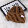 Invierno Sombrero de Lana Nueva Cálido a Prueba de Frío Sombrero de Punto Dopamina Combinable Muestra Rostro Pequeño Etiqueta de Mariposa Sombrero de Lana Gruesa