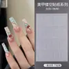 Adesivos de Nail Art, Grande e Pequeno Estilo Francês Floco de Neve de Natal Fogos de Artifício Adesivo Transparente Adesivos Vazados, Decoração de Unhas Atacado