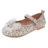 Zapatos Versátiles de Princesa para Niñas 2025 Verano Nuevos Zapatos de Cuero para Niños Sandalias con Pedrería y Suela Suave para Niñas Pequeñas