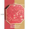 Balde Festivo de Abraço Vermelho Celebração de Ano Novo Balde de Frutas da Sorte Abertura Decoração de Casamento Presente Véspera de Ano Novo Materiais de Flores