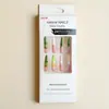 WM-506 Flor de Coco Blanca Uñas Postizas Perro Pequeño Puntiagudas Estilo Europeo Americano Hawaiano Chica Popular Uñas Francesas Usables Piezas de Uñas Al Por Mayor