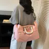Bolsa de Viagem Personalizável com Impressão de Logo, Bolsa Esportiva Casual de Curta Distância Estilo Coreano, Bolsa Versátil e Fashion para Esportes e Fitness