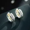 Brincos de Textura Escovada de Luxo Leve e de Alta Qualidade, Versáteis para Uso Diário, Brincos Requintados com Zircônia Microcravejada, Brincos, Novos Brincos Femininos