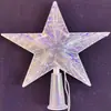 Luz de topo para árvore de Natal LED caixa de bateria estrela pentagonal brilhante luz de atmosfera festiva decoração de quarto luz piscante para árvore de Natal