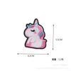 Nuevos Pegatinas de Tela de Unicornio de Dibujos Animados Pegatinas Bordadas de Caballo Blanco Arcoíris Autoadhesivas Lindos Accesorios para Ropa Pegatinas Decorativas para Equipaje