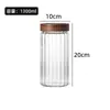 Madera de Acacia Frasco Sellado Grado Alimenticio Vidrio de Borosilicato Alto Frasco de Almacenamiento Contenedor de Almacenamiento para Cocina Frasco de Cáscara de Mandarina Seca Fabricante Venta al por Mayor