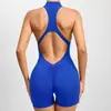 Venta al por mayor de Ropa de Yoga Transfronteriza, Monos Deportivos Europeos y Americanos Sin Costuras con Cremallera, Ropa Adelgazante para Pilates y Fitness Dropshipping