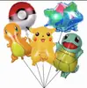 Bandera de Pikachu de Halloween, Globo, Tarjeta de Pastel, Traje, Tema Pokemon, Suministros para Fiesta de Cumpleaños