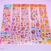 Novos adesivos de conta de mão longa adesivos decorativos de diário de desenho animado dourados adesivos transparentes PET à prova d'água para meninas atacado