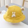Sombreros para niños Primavera y Otoño Nuevo Estilo Sombreros de Pescador para Niños y Niñas, Lindos y Súper Lindos Sombreros de Cubo de Dibujos Animados Parasol y Cortavientos