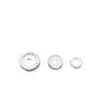 Espaciador de cuentas toroidal de plata esterlina s925, espaciador de plata para suéter, accesorios de bricolaje, joyería, material hecho a mano, espaciador plano