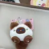 Chaveiro de Pelúcia Fofo com Cauda Longa, Pingente de Mochila para Melhor Amigo, Presente