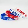Béisbol para Adultos Atleta Jonrón Juvenil Competencia Escolar Impreso Plano Béisbol Pulsera de Silicona