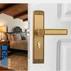 Fechadura de porta silenciosa para quarto estilo chinês Fechadura de maçaneta universal Fechadura de porta de aço e madeira Fechadura de porta de madeira interna estilo chinês Fechadura de porta de quarto
