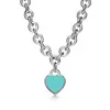 Nuevo Colgante en Forma de Corazón para Abrochar de la Marca T, Varios Estilos de Collares, Modernos y Elegantes, Selección de Influencers Populares, Diseño Clásico, Venta Directa del Fabricante
