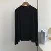 Camiseta de Manga Longa com Gola Meia-Alta e Renda, Estilo Fino e Doce, Top Emagrecedor e Estiloso