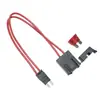 Caja Trasera de Circuito de Toma de Corriente de Extensión de Fusible de Coche M2/Pequeño/Mini/Miniatura de Doble Cable