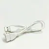 Cable de Extensión USB 2A Blanco 1.15m USB Macho a Hembra Alta Corriente Cable de Extensión USB Dedicado para Saco de Dormir