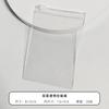 Bolsa Transparente de PVC con Cierre para Joyería, Pulseras, Pulseras, Empaque Sellado Translúcido, Documentos, Almacenamiento de Cosméticos, Bolsa de PVC con Cierre