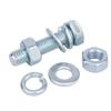 Perno hexagonal exterior grado 4.8 cinc almohadilla plana almohadilla elástica 10 cm juego de tuerca y tornillo M6M8M10M10M20 al por mayor